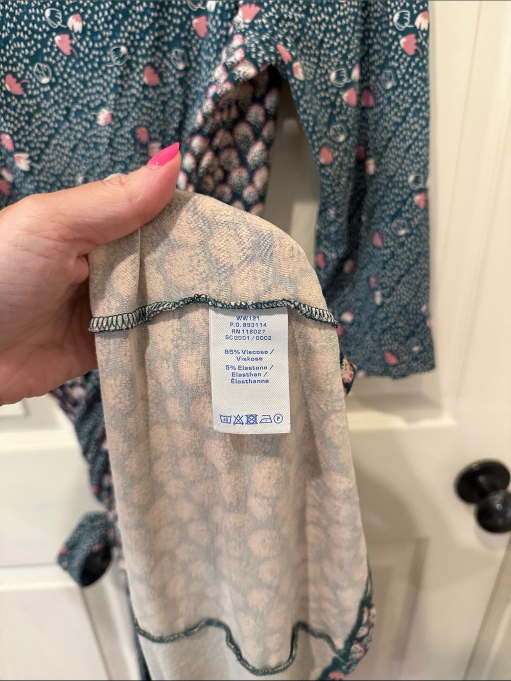 Boden Anna wrap tie dress, size 16 - Picture 5 of 7